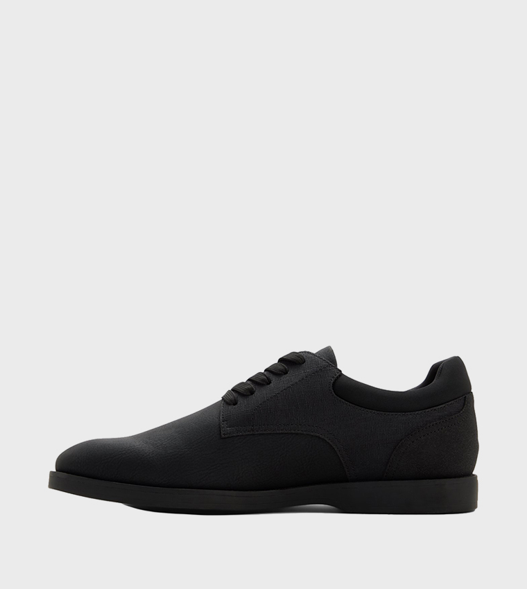 CCORBY Textured Round Toe Lace Up Casual Shoes