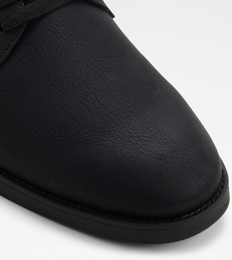 CCORBY Textured Round Toe Lace Up Casual Shoes