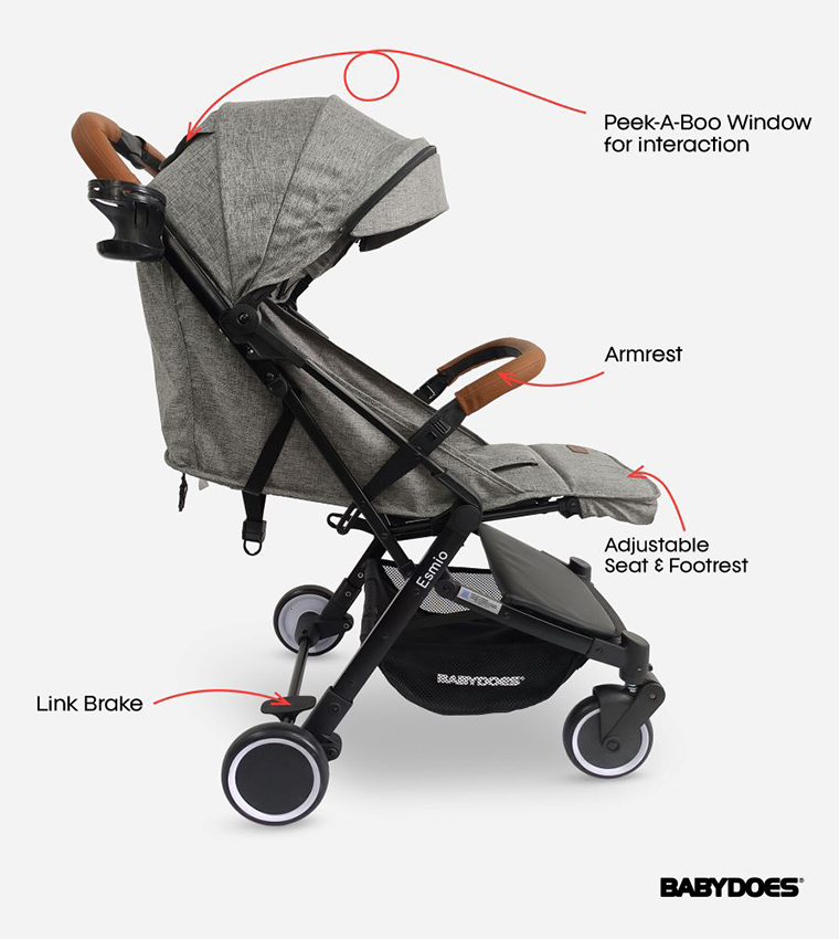 Travel Lite Shock Proof Baby Stroller with 5-Point Harness