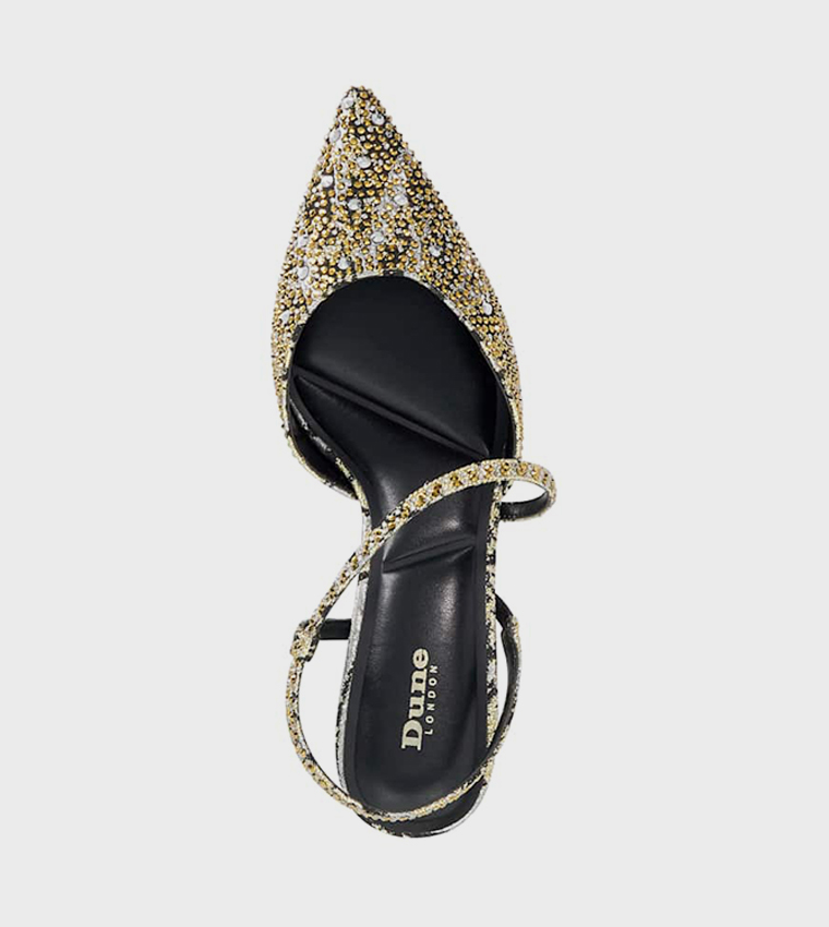 حذاء كعب بحزام خلفي 