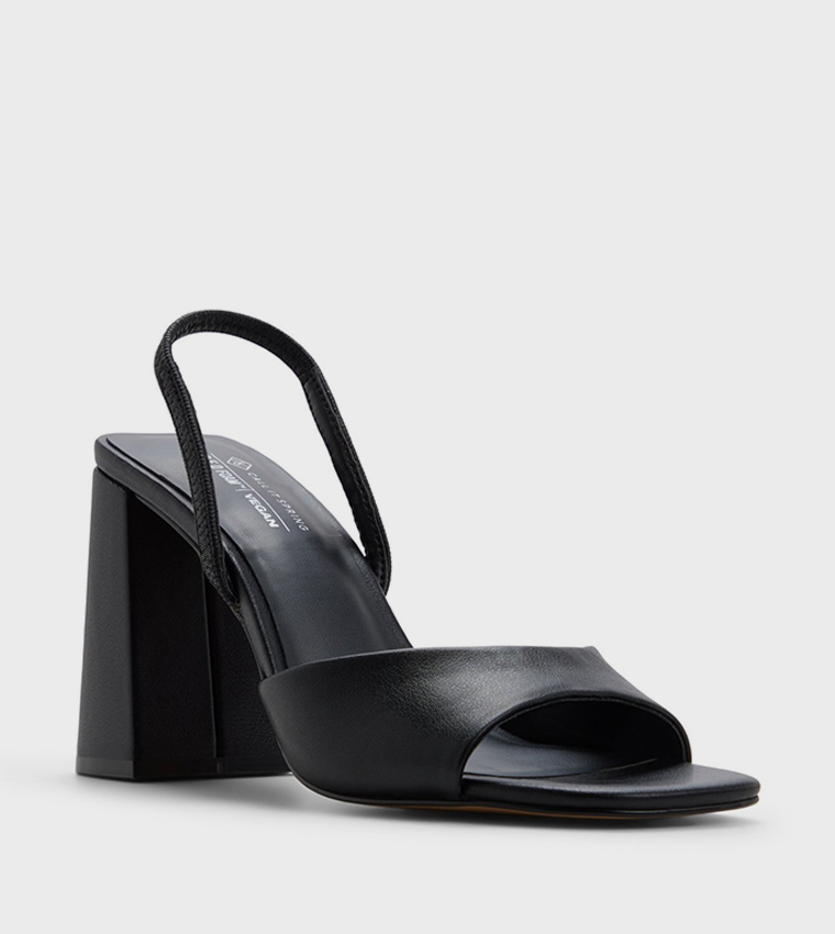 CHELLSEA Open Toe Block Heel Pumps