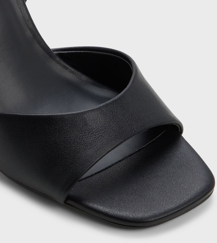 CHELLSEA Open Toe Block Heel Pumps