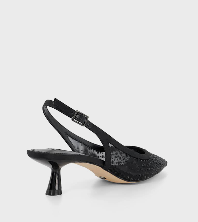 CIANA Embellished Slingback Pumps