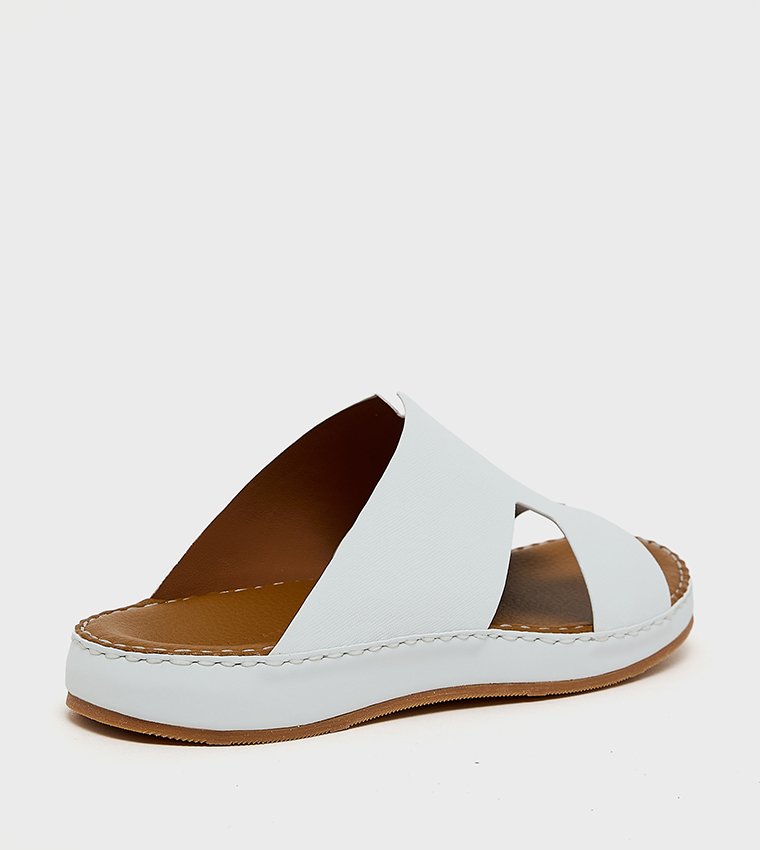 Solid Open Toe Arabic Sandals