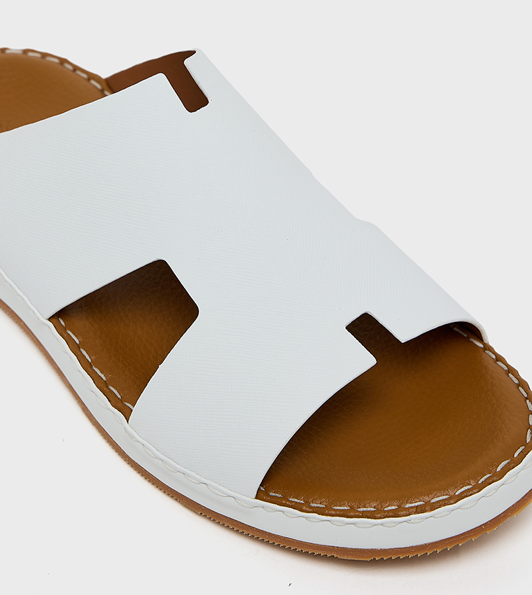 Solid Open Toe Arabic Sandals