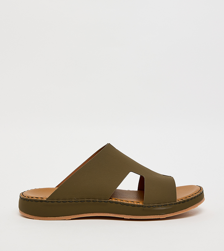 Solid Open Toe Arabic Sandals