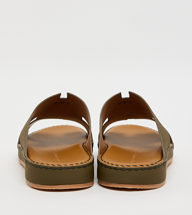 Solid Open Toe Arabic Sandals