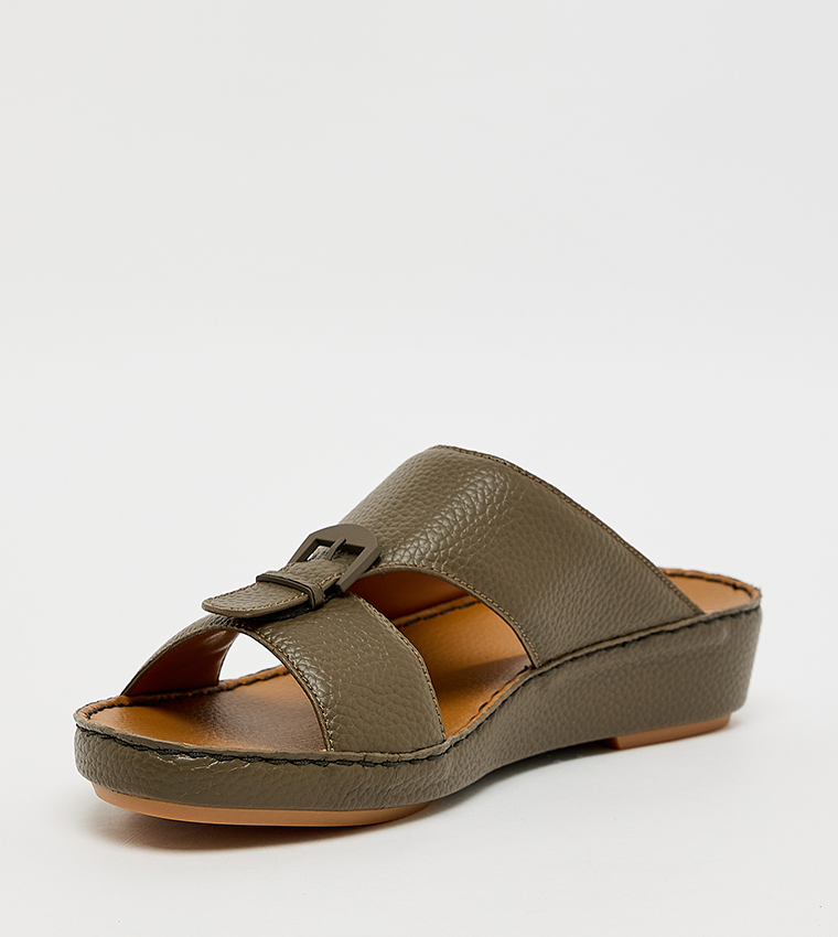 Call it Spring  Arabic Sandals - Olive Arabic Sandals