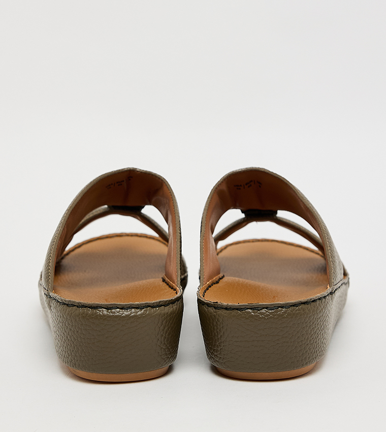 Call it Spring  Arabic Sandals - Olive Arabic Sandals
