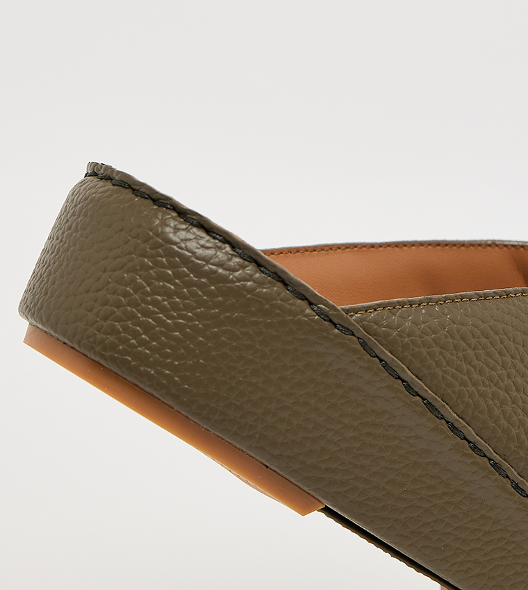 Call it Spring  Arabic Sandals - Olive Arabic Sandals