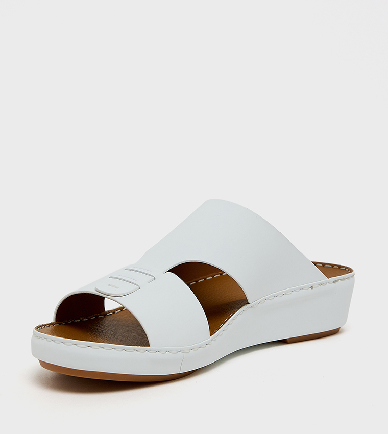 Solid Open Toe Arabic Sandals