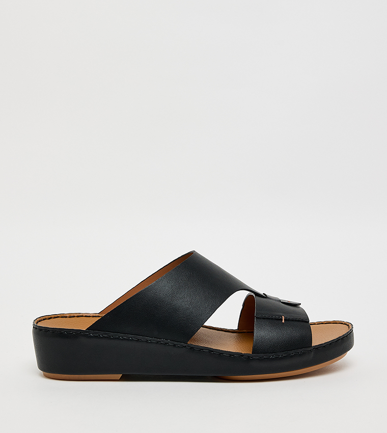 Solid Open Toe Arabic Sandals
