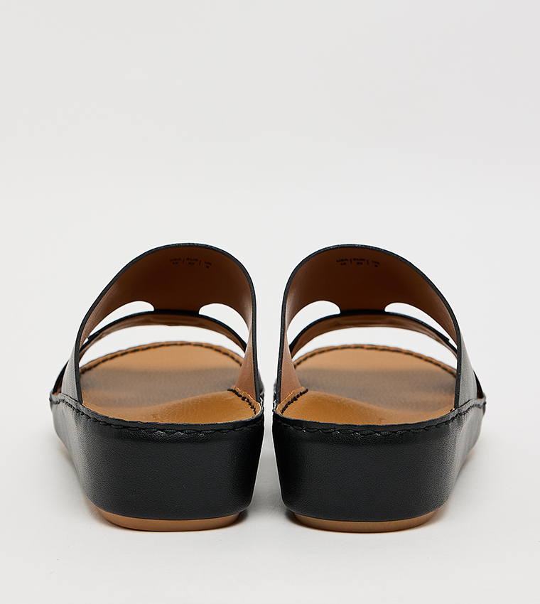 Solid Open Toe Arabic Sandals