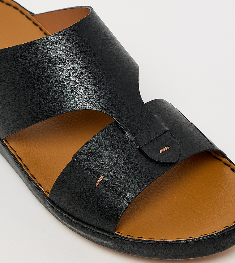 Solid Open Toe Arabic Sandals