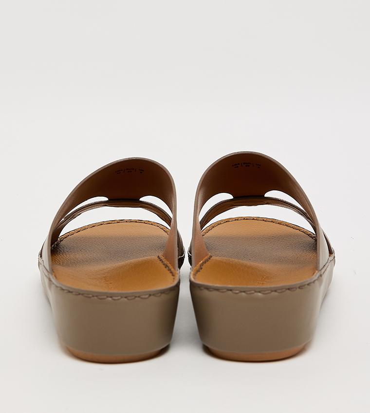 Solid Open Toe Arabic Sandals