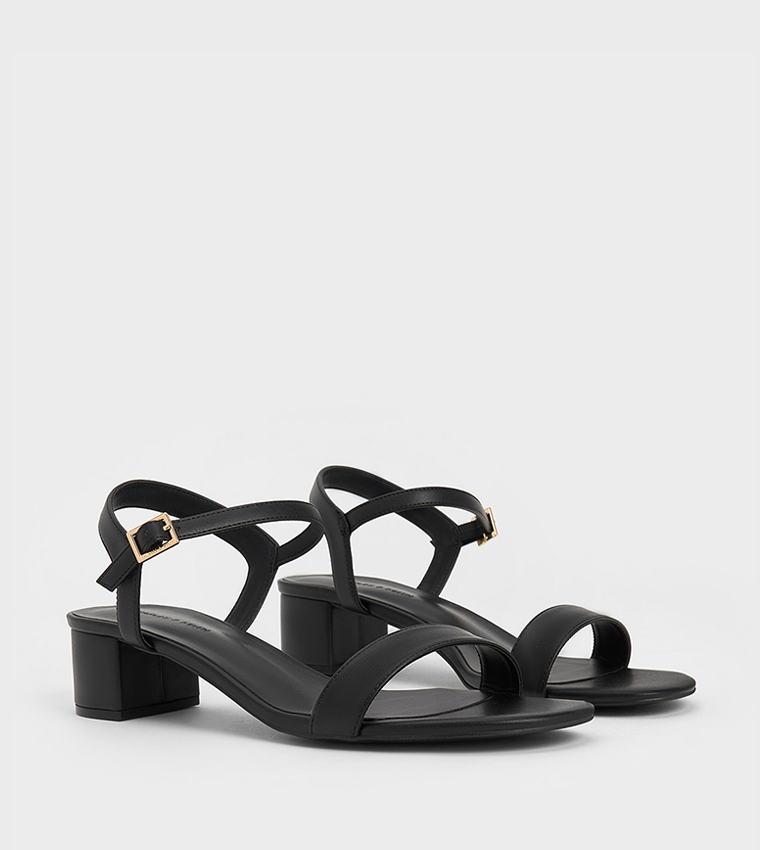 Ankle-Strap Block Heel Sandals