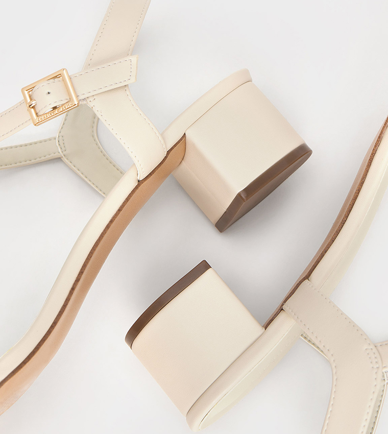 Ankle-Strap Block Heel Sandals