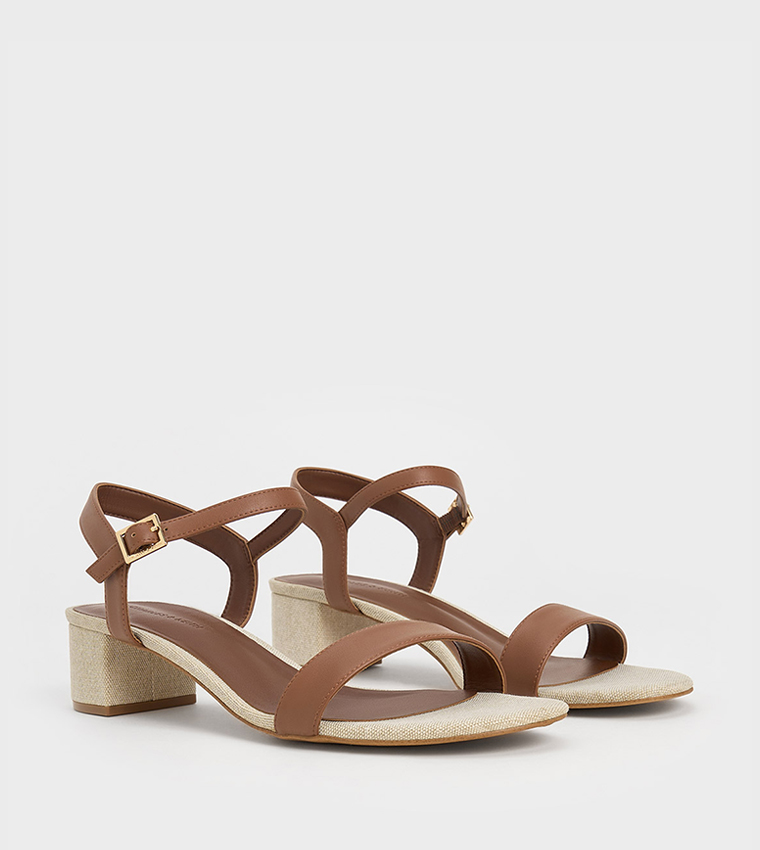 Ankle-Strap Block Heel Sandals