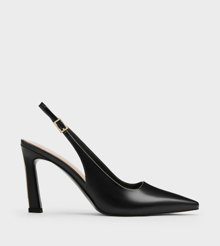 KERRA Solid Slingback Pointed Toe Pumps