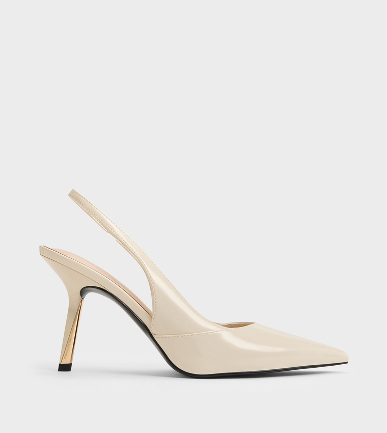 TAYLEN Solid Slingback Stiletto Heel Pumps