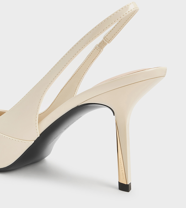 TAYLEN Solid Slingback Stiletto Heel Pumps