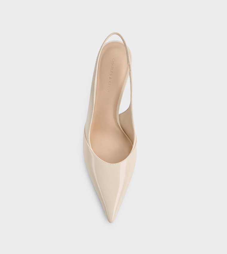 TAYLEN Solid Slingback Stiletto Heel Pumps
