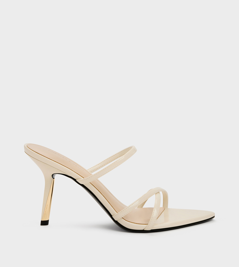 TAYLEN Solid Strappy Heeled Sandals