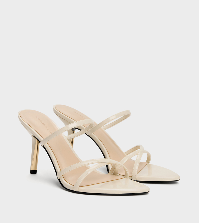 TAYLEN Solid Strappy Heeled Sandals