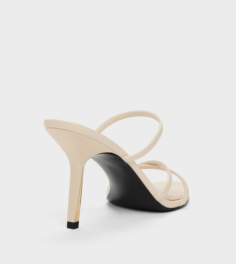 TAYLEN Solid Strappy Heeled Sandals