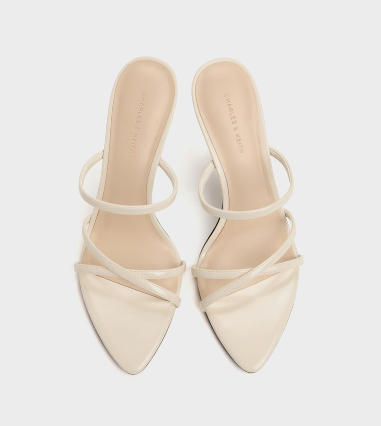 TAYLEN Solid Strappy Heeled Sandals