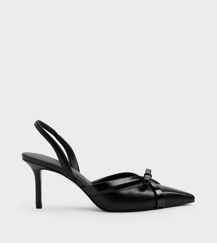 KALEEN Solid Slingback Stiletto Heel Pumps