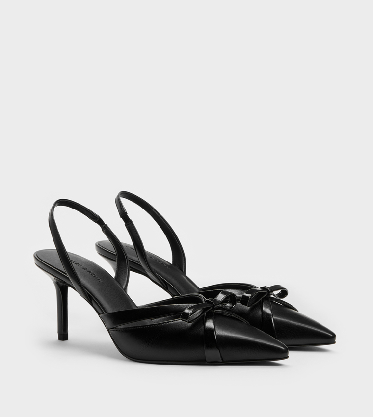 KALEEN Solid Slingback Stiletto Heel Pumps