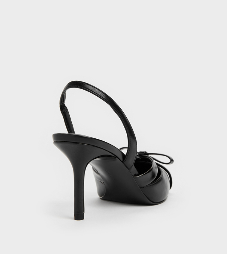 KALEEN Solid Slingback Stiletto Heel Pumps
