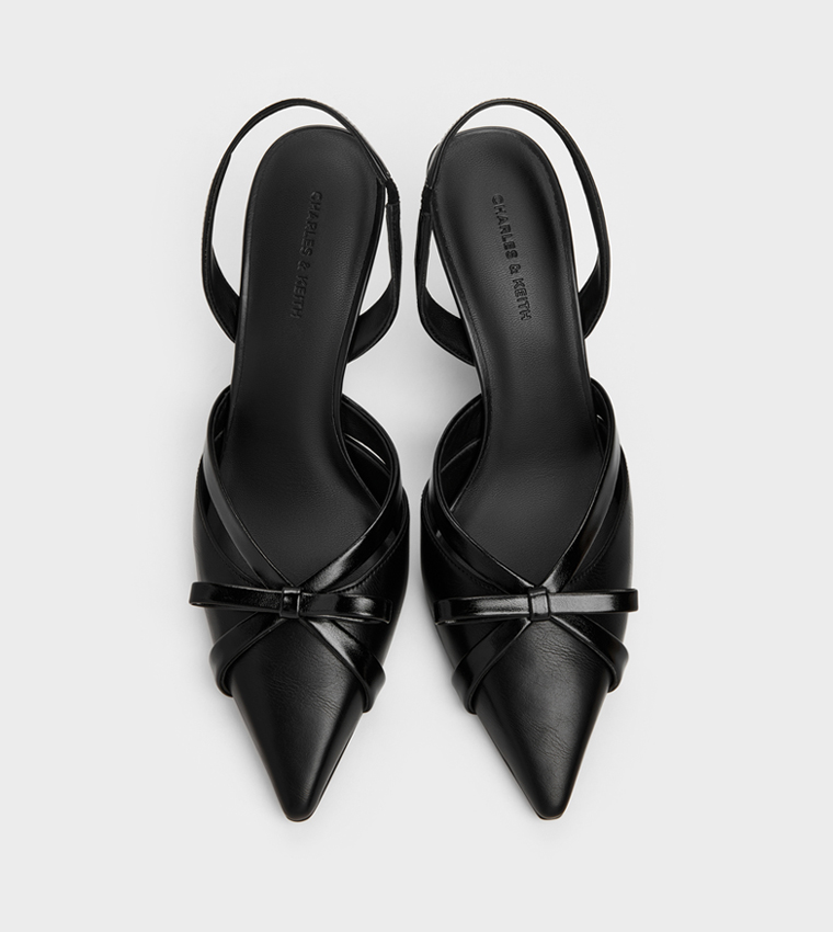 KALEEN Solid Slingback Stiletto Heel Pumps