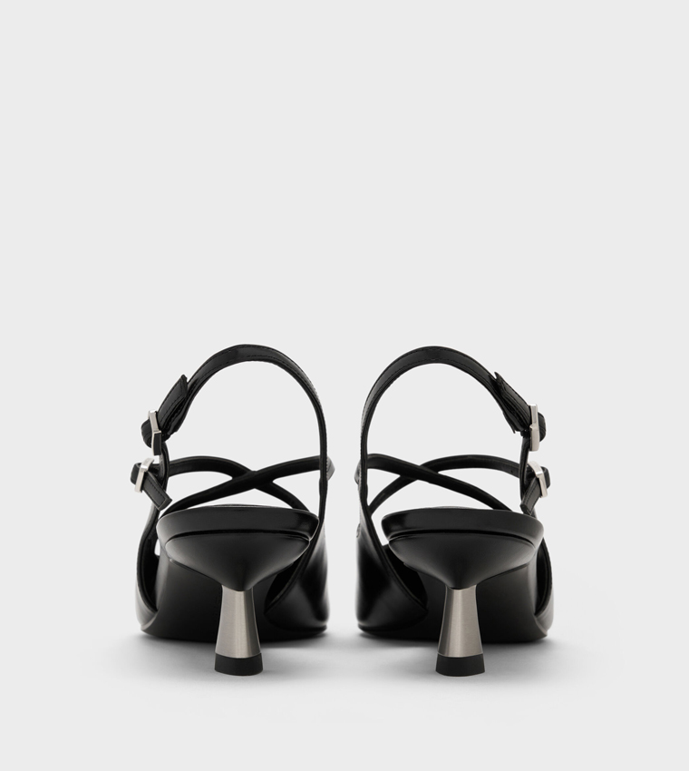 PAULINE Kitten Heel Slingback Pumps