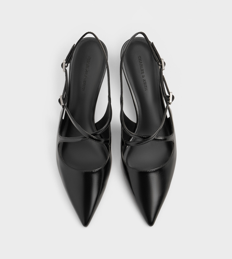 PAULINE Kitten Heel Slingback Pumps