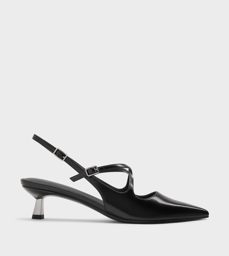 PAULINE Kitten Heel Slingback Pumps