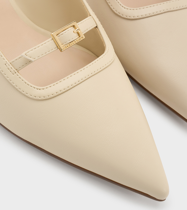 Solid Slingback Pointed Toe Pumps