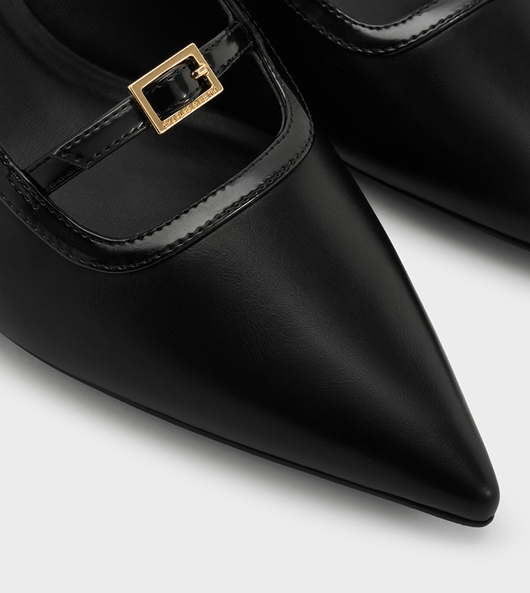 Solid Slingback Pointed Toe Pumps