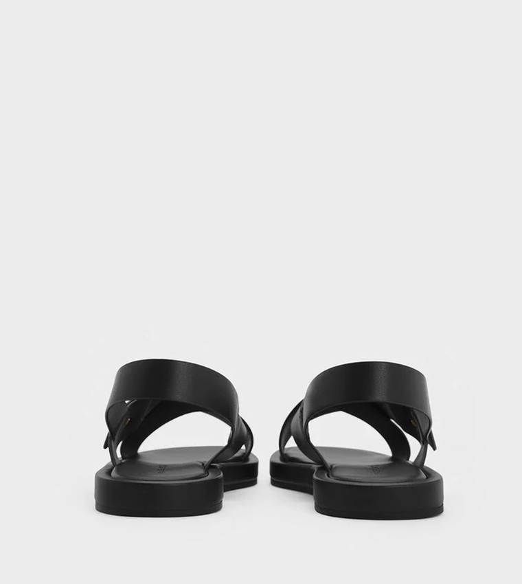 AUDRA Crossover-Strap Flat Sandals