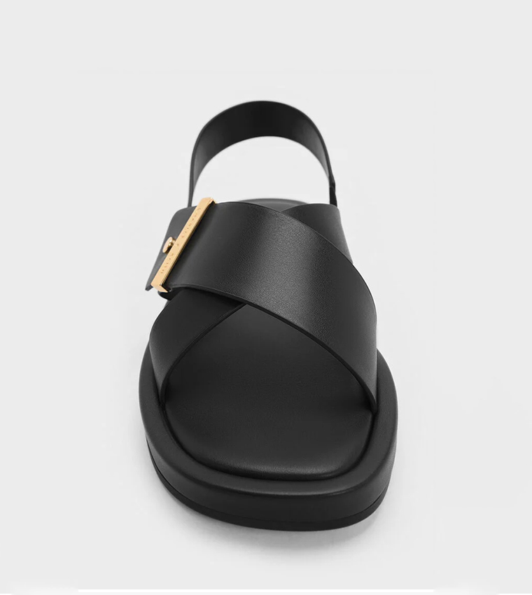 AUDRA Crossover-Strap Flat Sandals