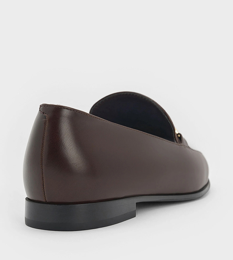 Metallic Knot Bar Loafers