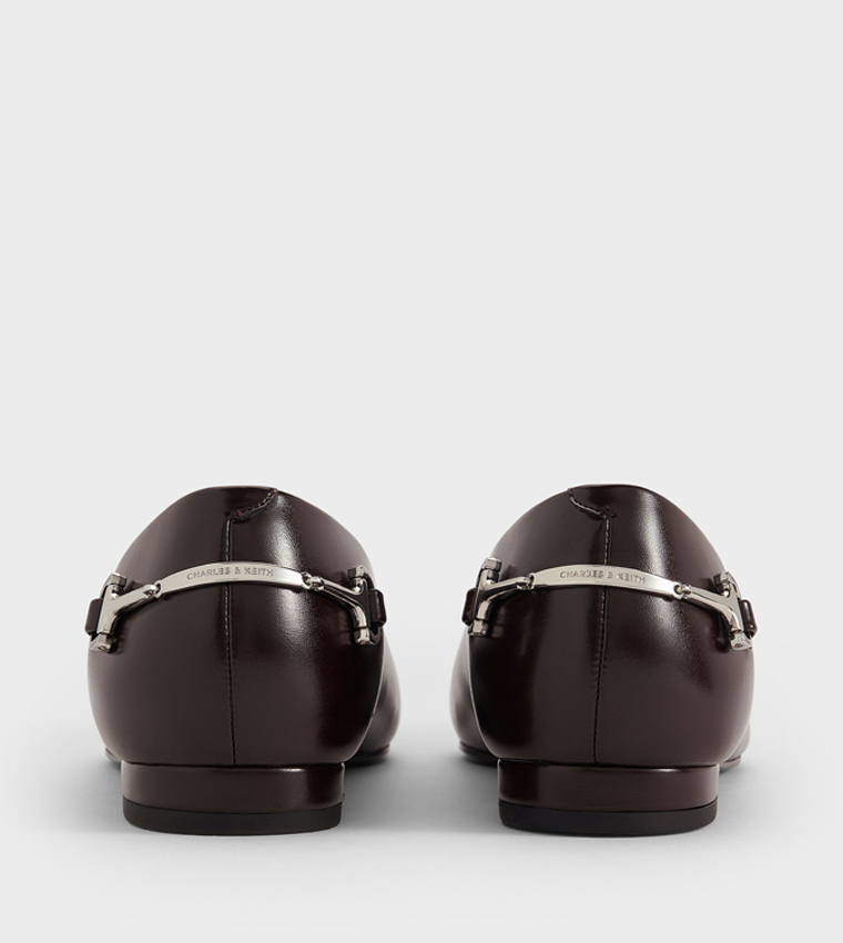 ERINNA Metal Detail Pointed Toe Ballerinas
