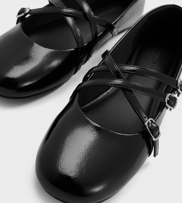 Charles & Keith  Mary Janes - BLACK Mary Janes