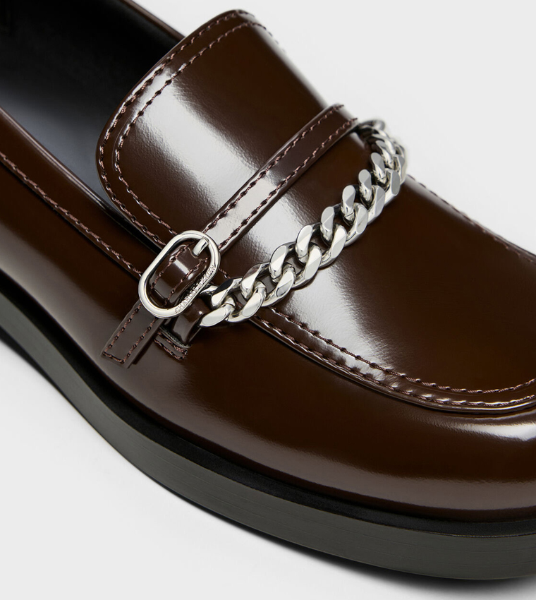 GEORGIE Chain Round Toe Loafers
