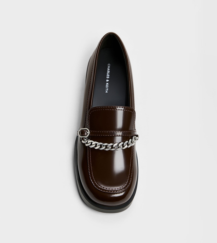 GEORGIE Chain Round Toe Loafers