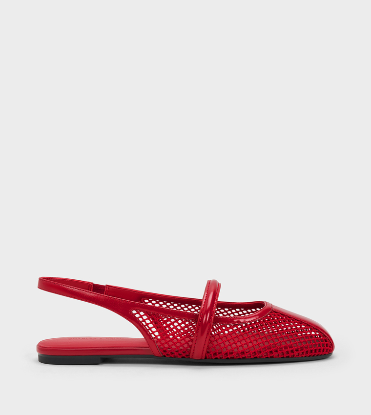 ELLORY Mesh Slingback Flat Shoes