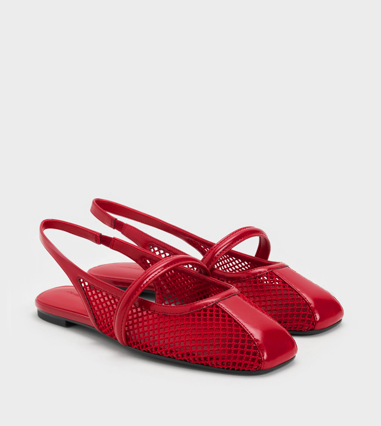 ELLORY Mesh Slingback Flat Shoes