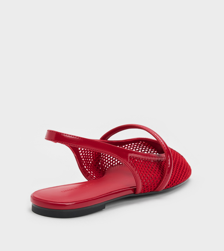 ELLORY Mesh Slingback Flat Shoes