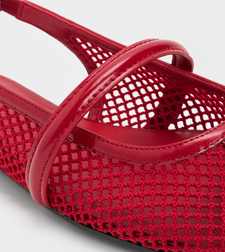 ELLORY Mesh Slingback Flat Shoes